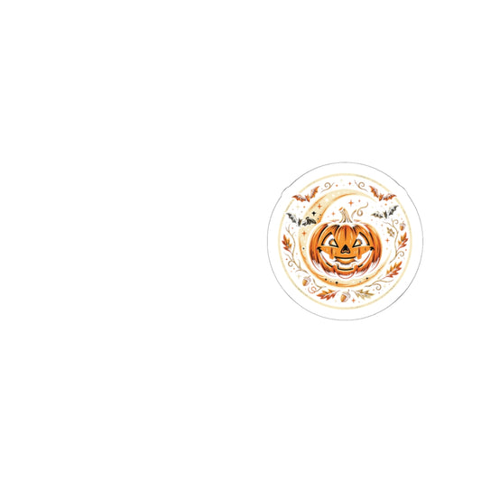 Halloween Pumpkin Kiss-Cut Sticker – Cute Jack-O'-Lantern Decorative Vinyl Decal