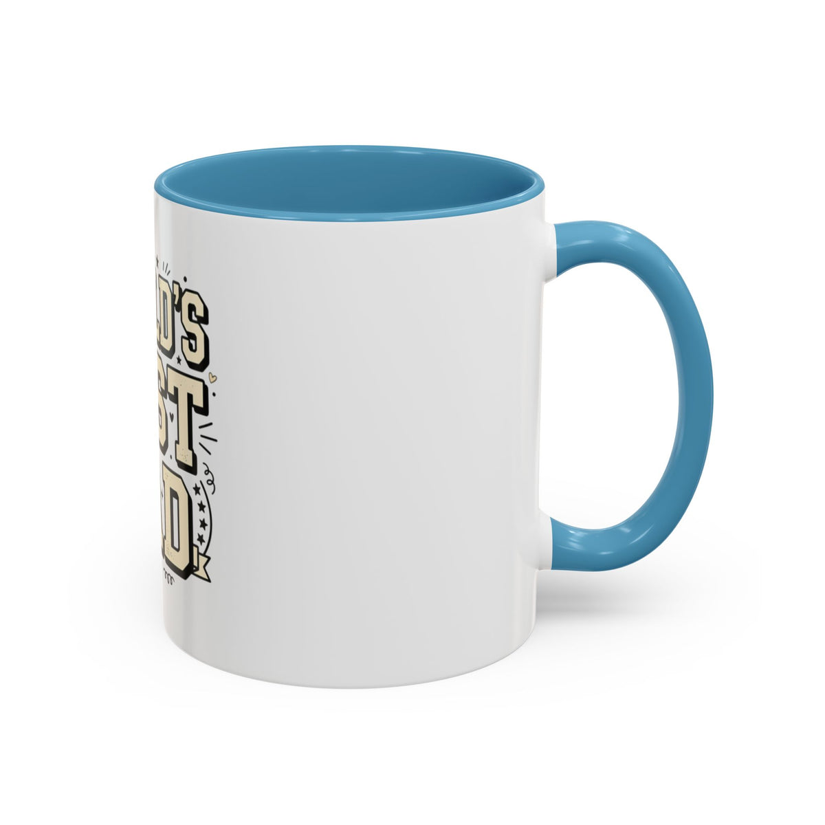 World's Best Dad Accent Coffee Mug — Father's Day Gift (11/15oz)