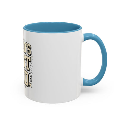 World's Best Dad Accent Coffee Mug — Father's Day Gift (11/15oz)
