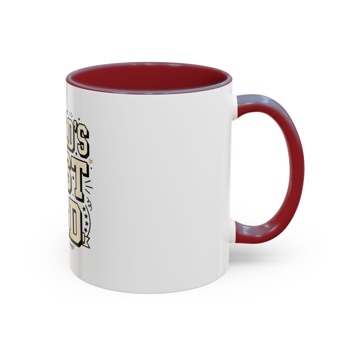 World's Best Dad Accent Coffee Mug — Father's Day Gift (11/15oz)