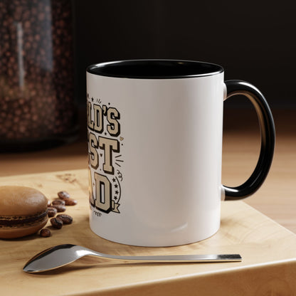 World's Best Dad Accent Coffee Mug — Father's Day Gift (11/15oz)