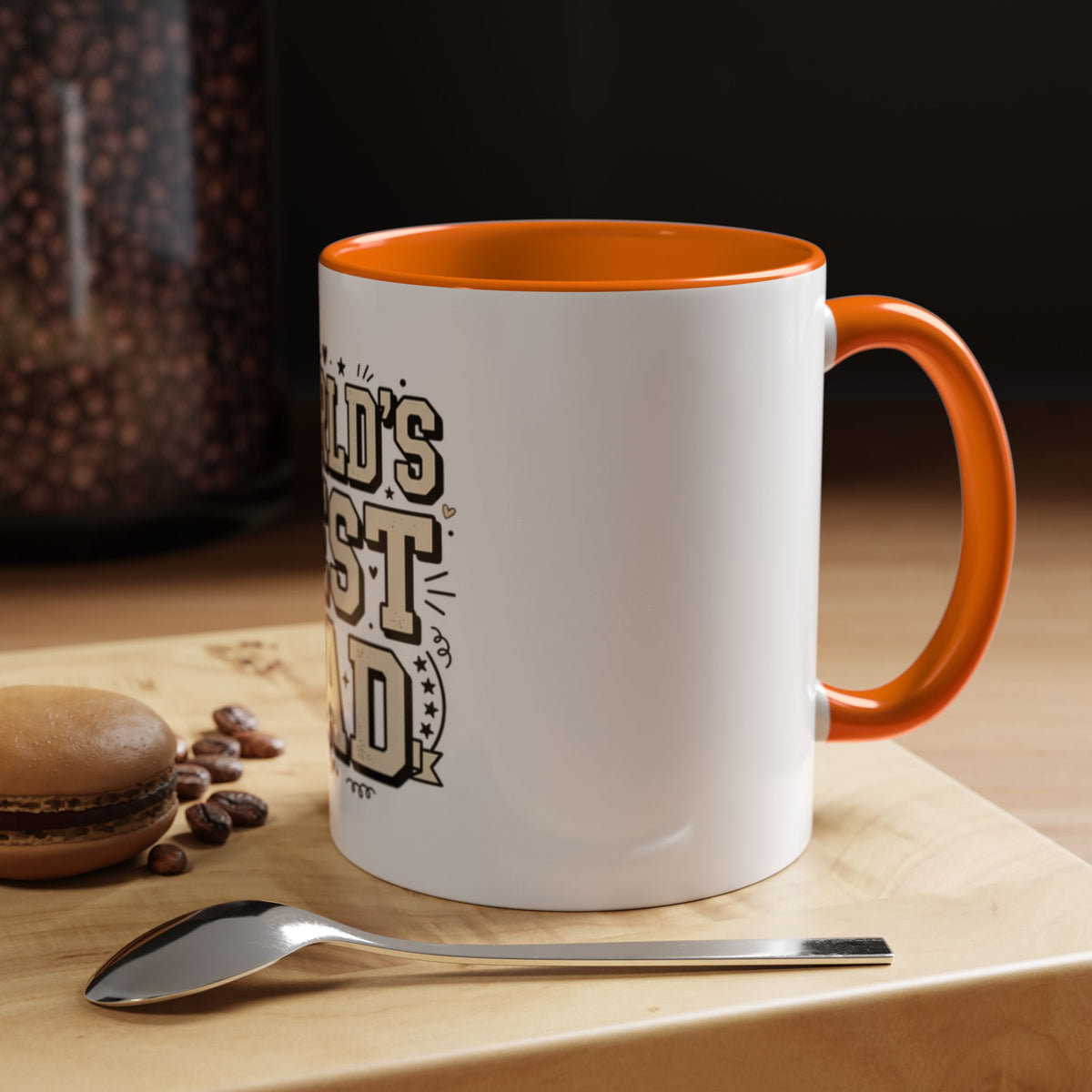 World's Best Dad Accent Coffee Mug — Father's Day Gift (11/15oz)