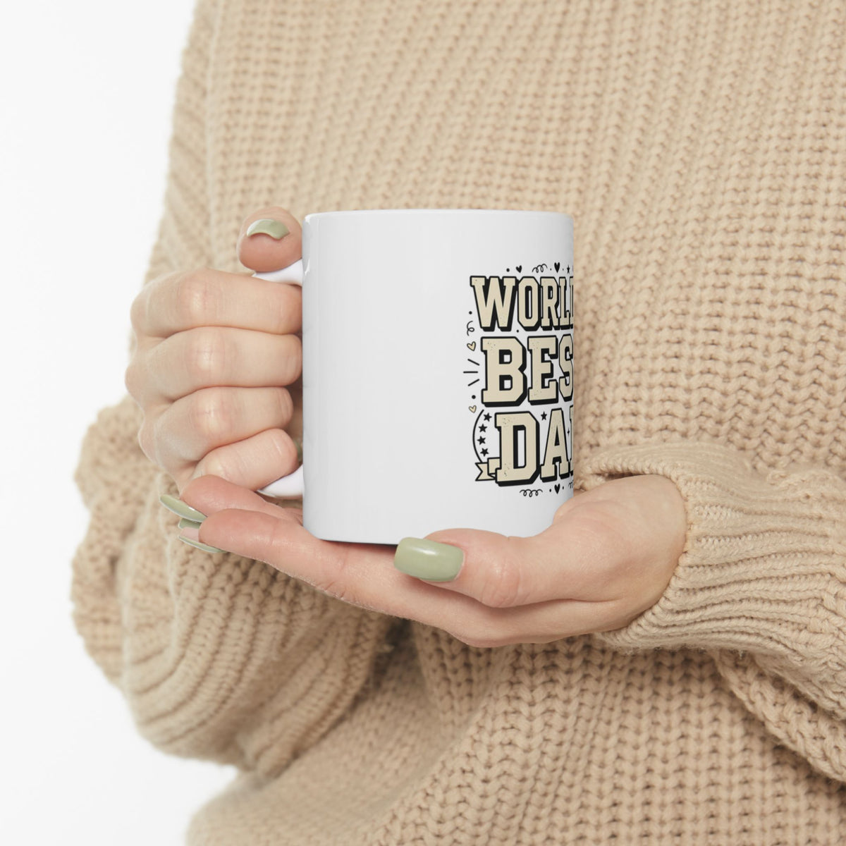 World's Best Dad Ceramic Mug – 11oz & 15oz Father's Day Coffee Cup