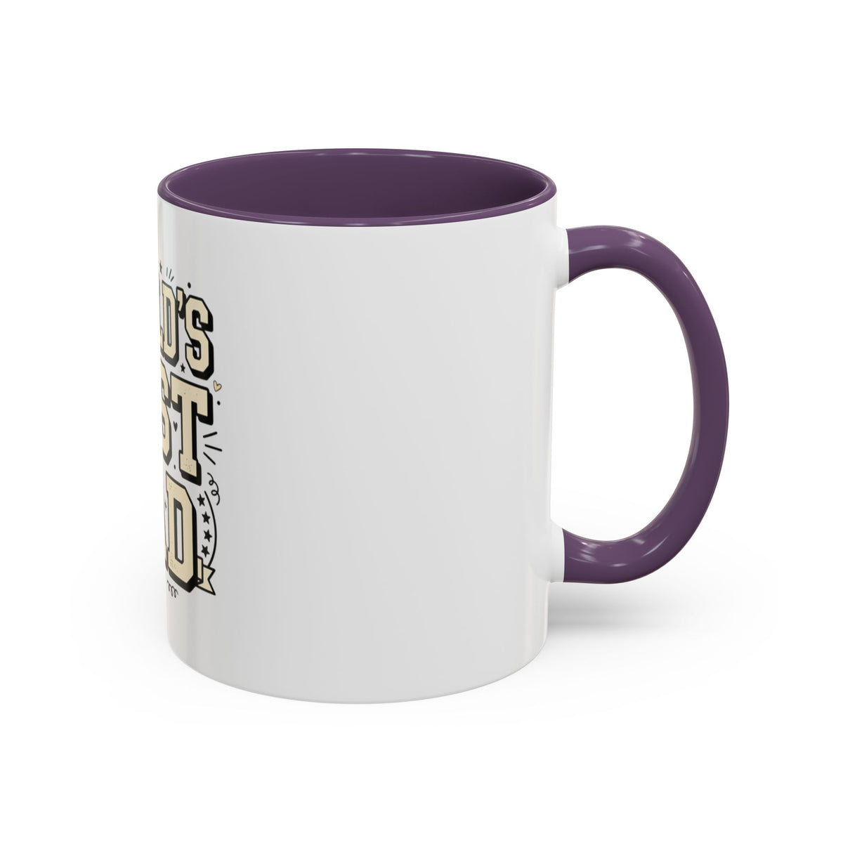 World's Best Dad Accent Coffee Mug — Father's Day Gift (11/15oz)