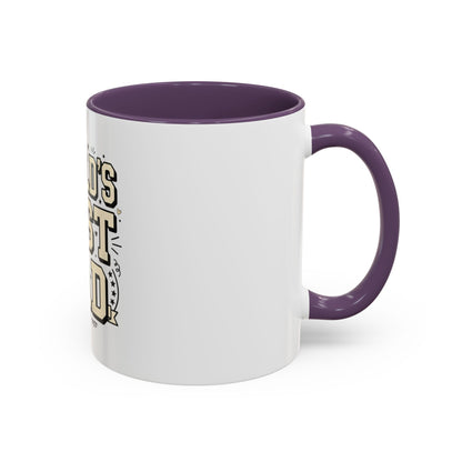 World's Best Dad Accent Coffee Mug — Father's Day Gift (11/15oz)