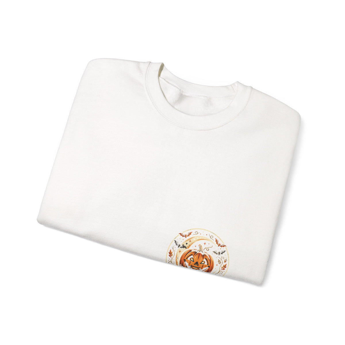 Halloween Pumpkin Crewneck Sweatshirt – Cute Jack-O'-Lantern Fall Graphic