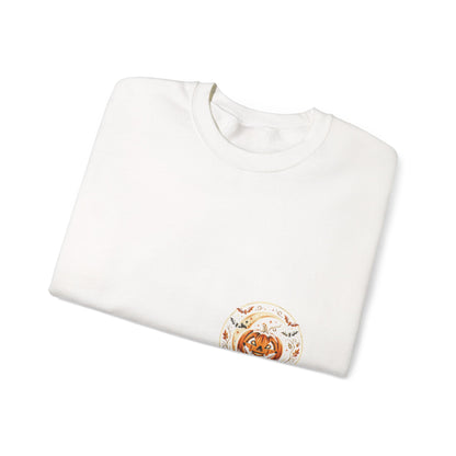 Halloween Pumpkin Crewneck Sweatshirt – Cute Jack-O'-Lantern Fall Graphic
