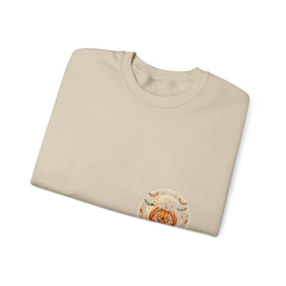 Halloween Pumpkin Crewneck Sweatshirt – Cute Jack-O'-Lantern Fall Graphic