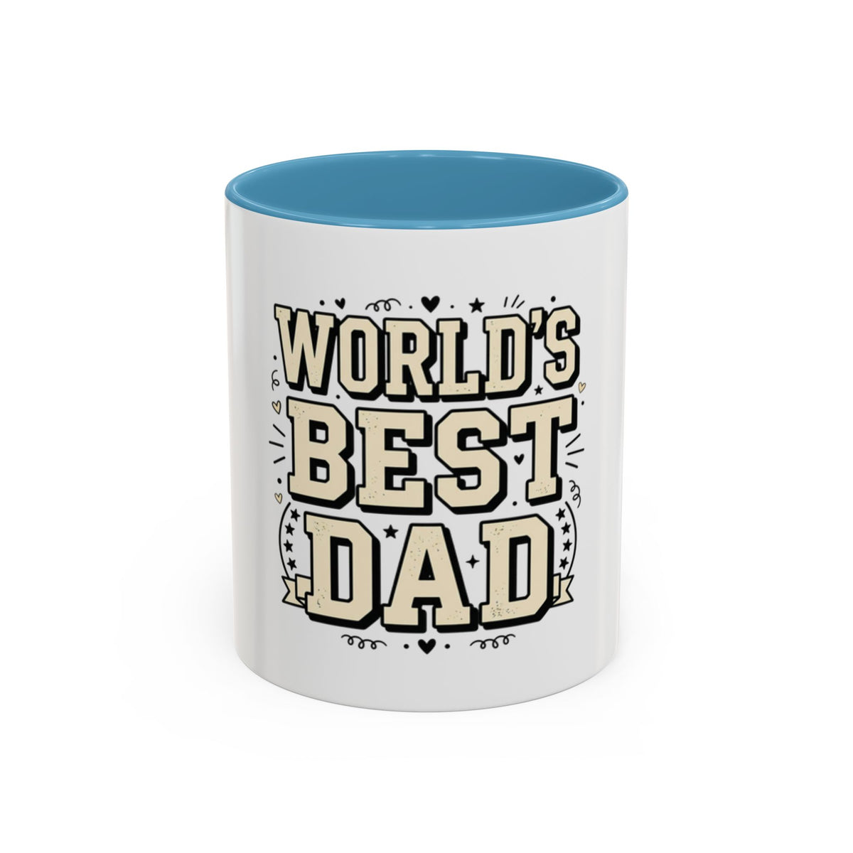 World's Best Dad Accent Coffee Mug — Father's Day Gift (11/15oz)