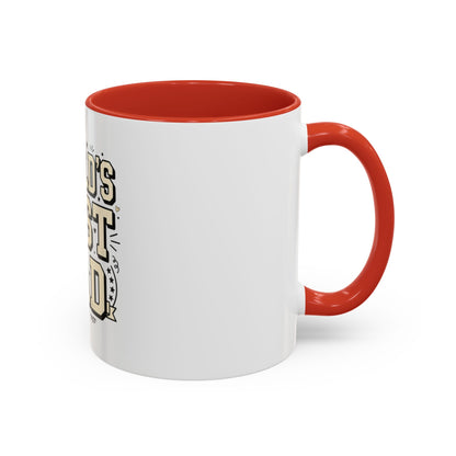 World's Best Dad Accent Coffee Mug — Father's Day Gift (11/15oz)