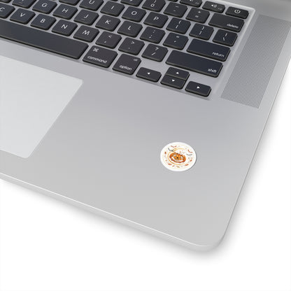 Halloween Pumpkin Kiss-Cut Sticker – Cute Jack-O'-Lantern Decorative Vinyl Decal
