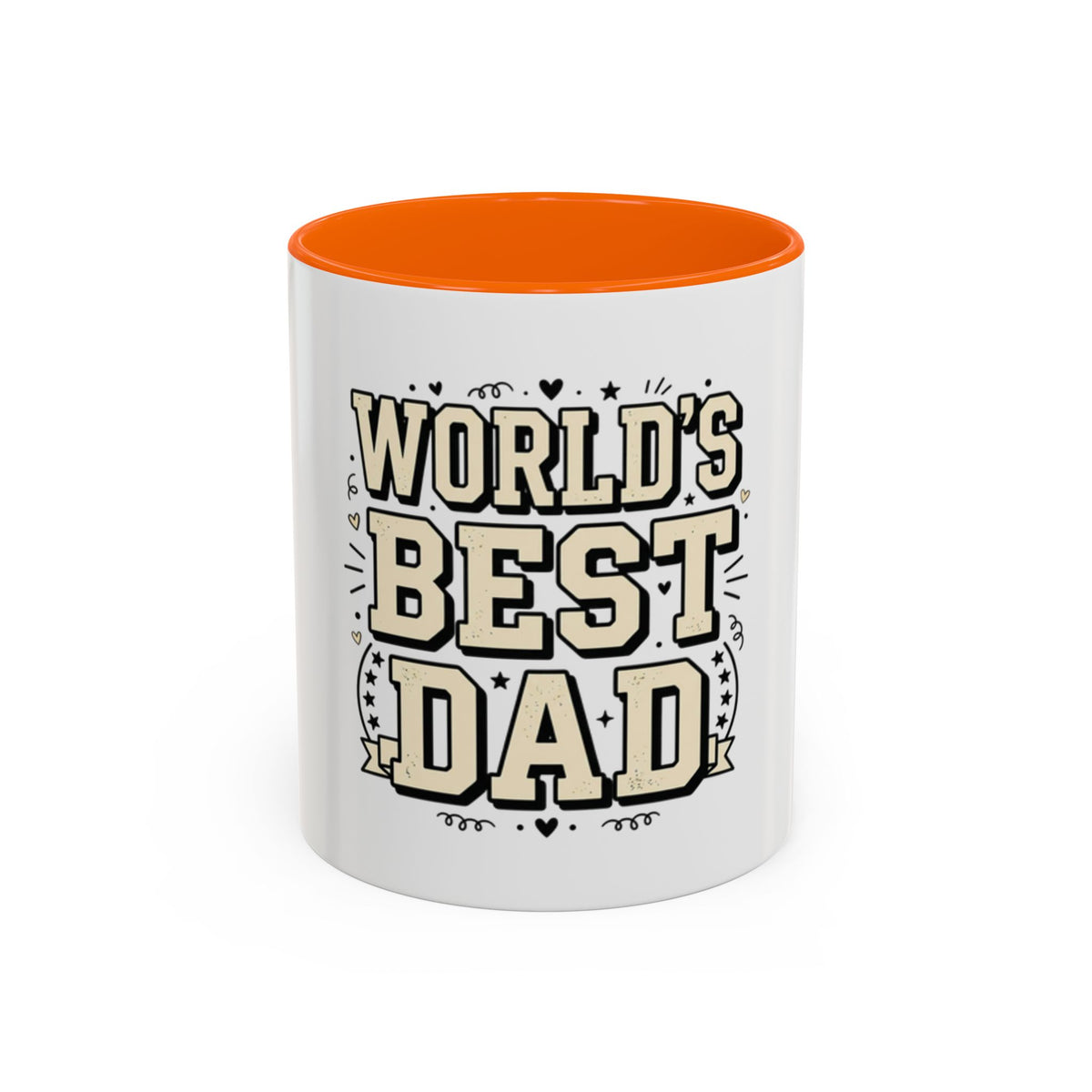 World's Best Dad Accent Coffee Mug — Father's Day Gift (11/15oz)