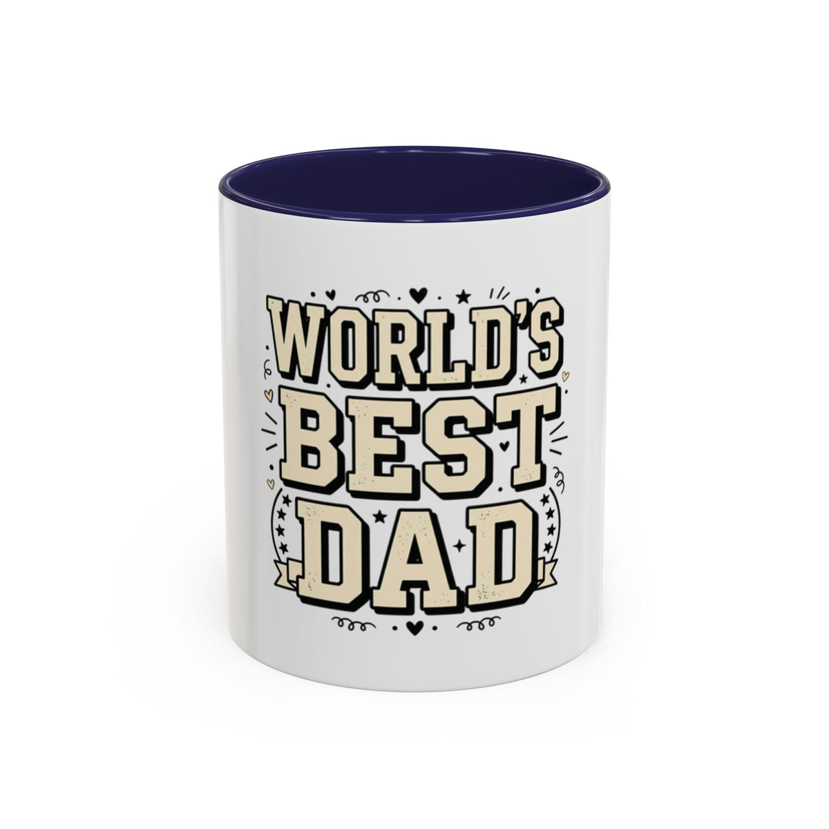 World's Best Dad Accent Coffee Mug — Father's Day Gift (11/15oz)