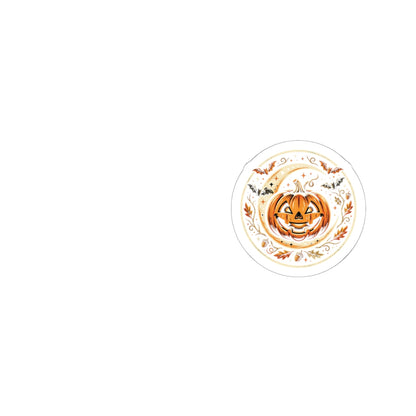 Halloween Pumpkin Kiss-Cut Sticker – Cute Jack-O'-Lantern Decorative Vinyl Decal