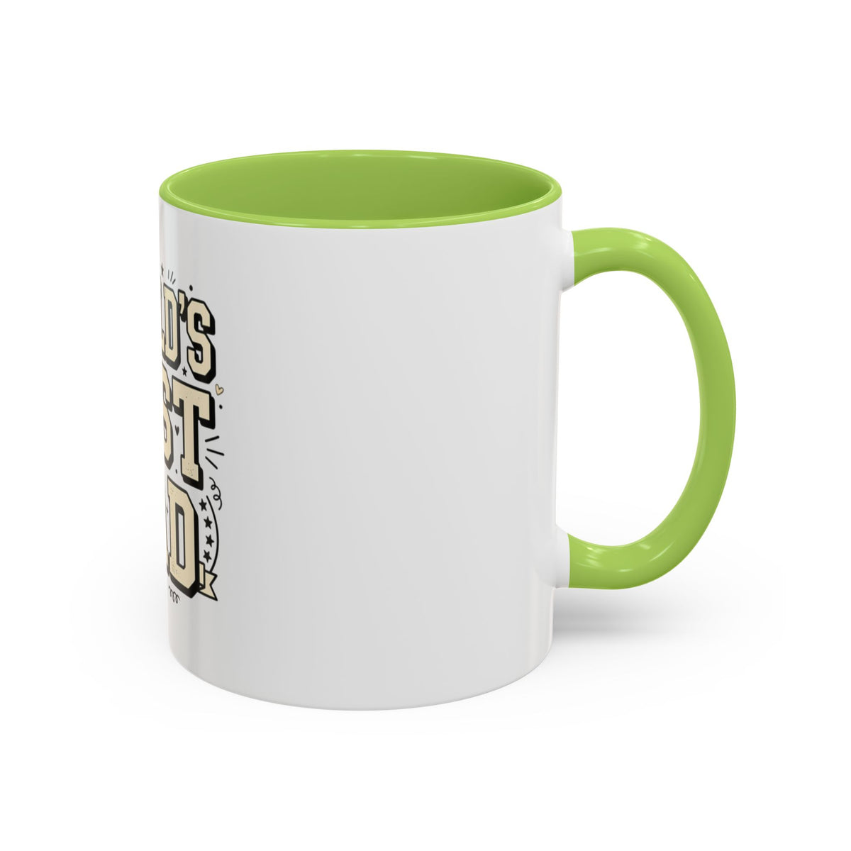 World's Best Dad Accent Coffee Mug — Father's Day Gift (11/15oz)