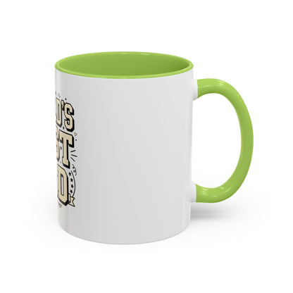 World's Best Dad Accent Coffee Mug — Father's Day Gift (11/15oz)