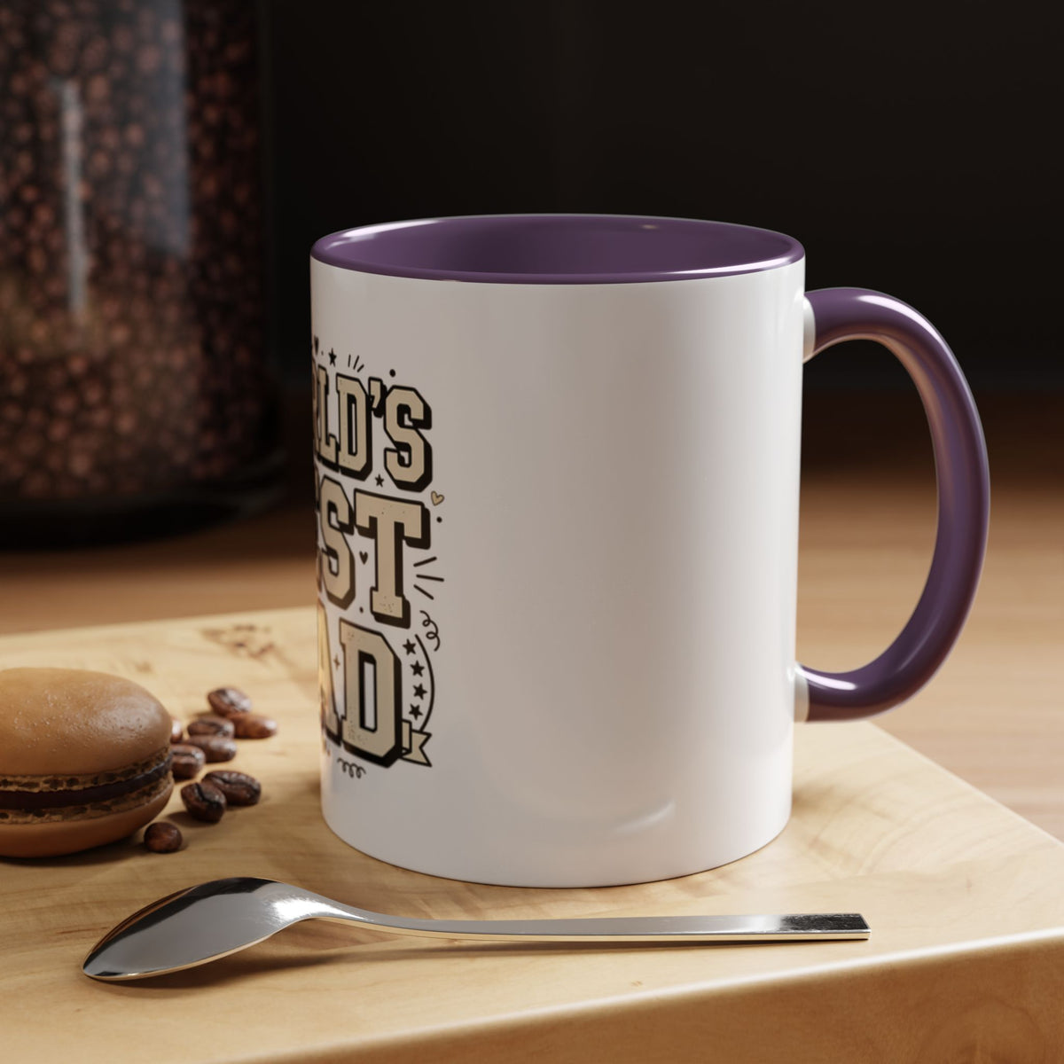 World's Best Dad Accent Coffee Mug — Father's Day Gift (11/15oz)