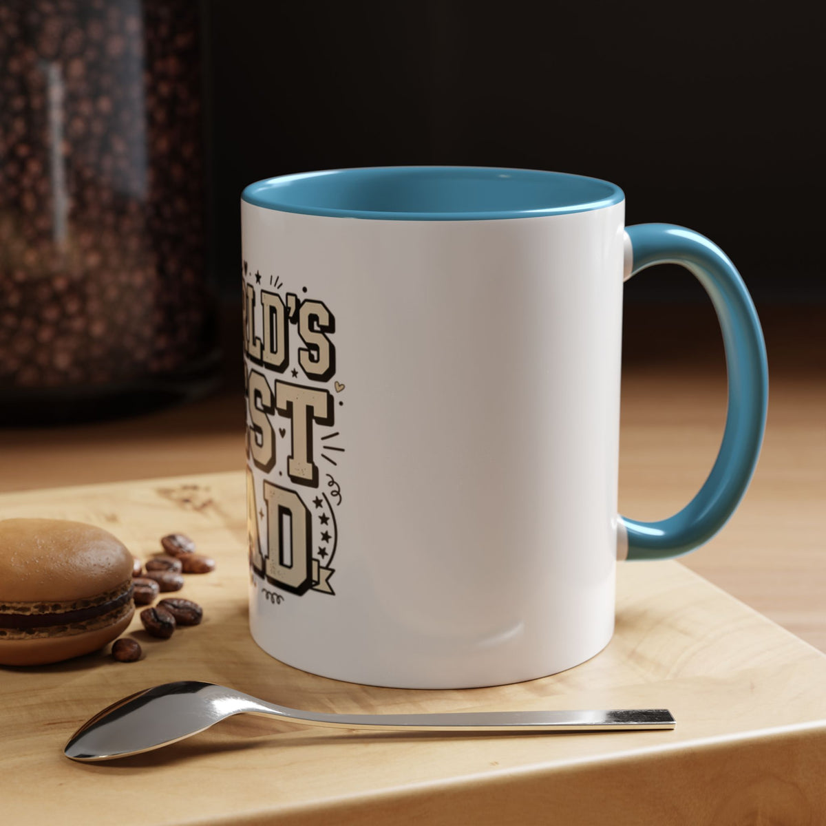 World's Best Dad Accent Coffee Mug — Father's Day Gift (11/15oz)