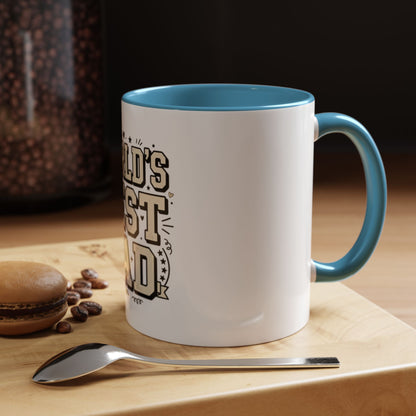 World's Best Dad Accent Coffee Mug — Father's Day Gift (11/15oz)