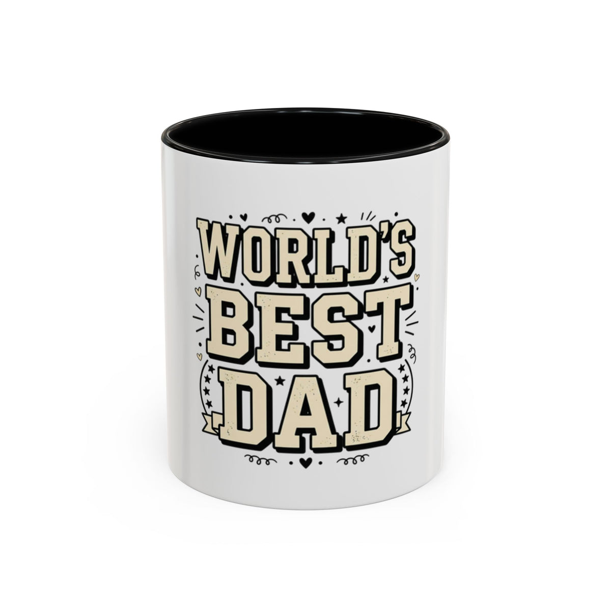 World's Best Dad Accent Coffee Mug — Father's Day Gift (11/15oz)