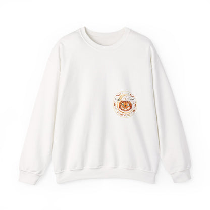Halloween Pumpkin Crewneck Sweatshirt – Cute Jack-O'-Lantern Fall Graphic