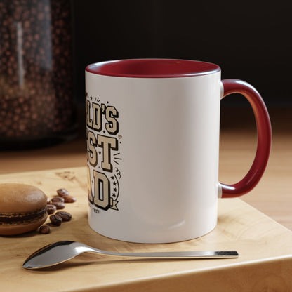 World's Best Dad Accent Coffee Mug — Father's Day Gift (11/15oz)
