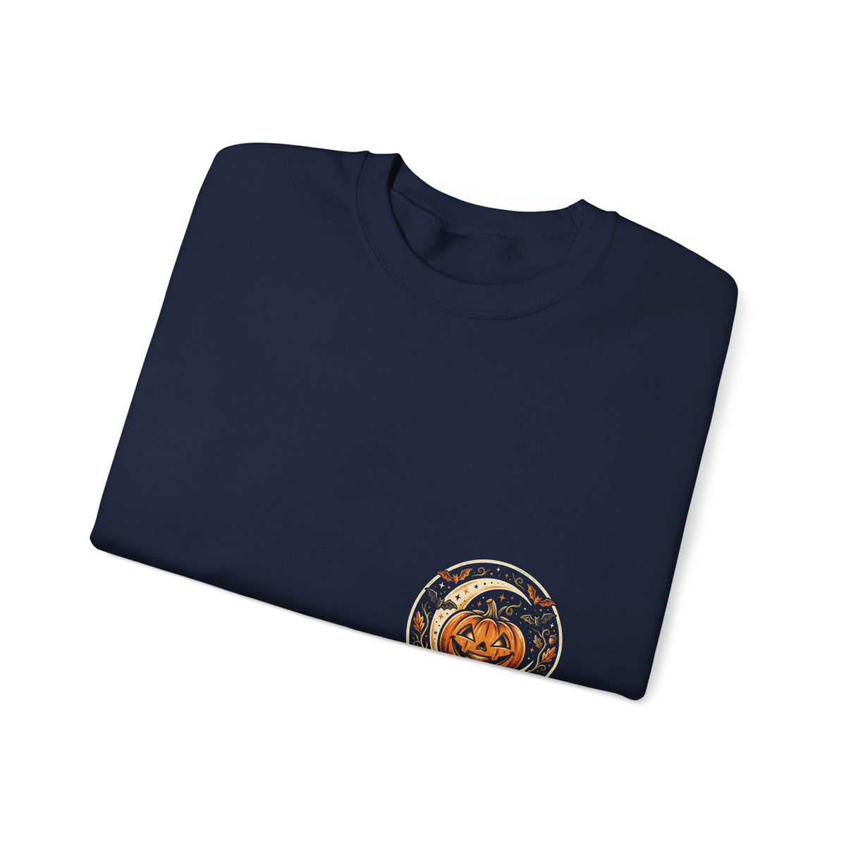 Halloween Pumpkin Crewneck Sweatshirt – Cute Jack-O'-Lantern Fall Graphic