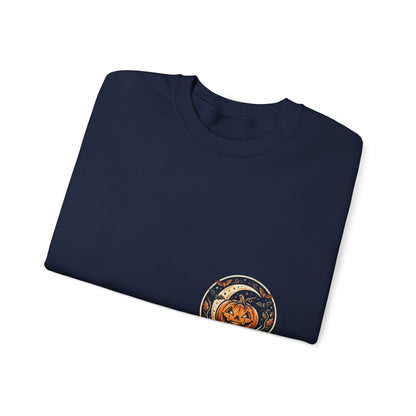 Halloween Pumpkin Crewneck Sweatshirt – Cute Jack-O'-Lantern Fall Graphic