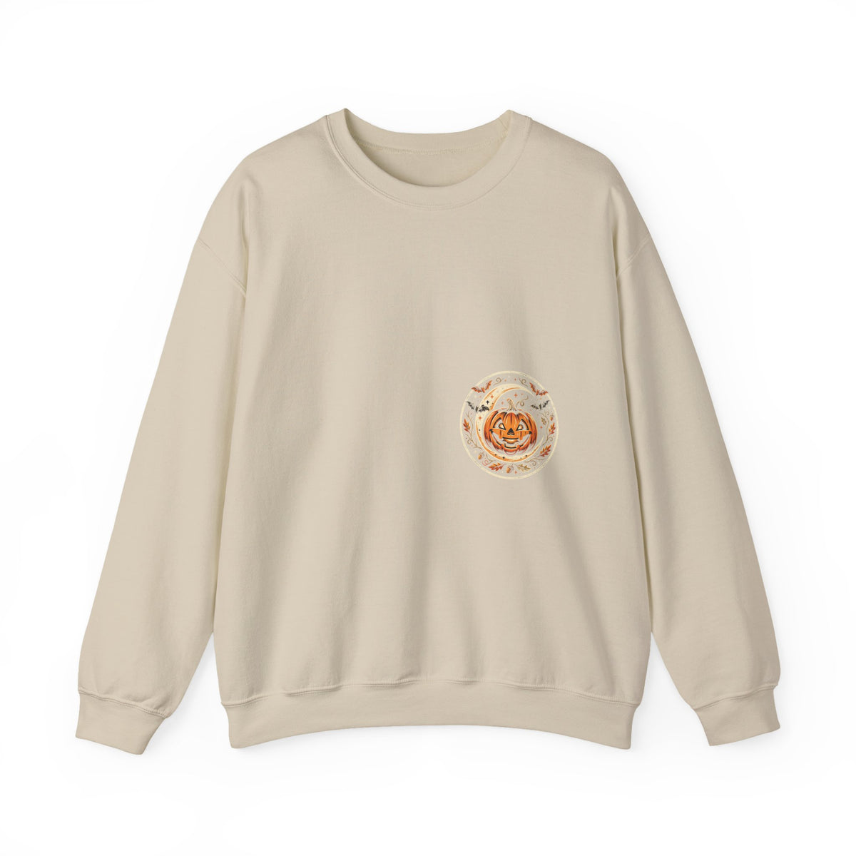 Halloween Pumpkin Crewneck Sweatshirt – Cute Jack-O'-Lantern Fall Graphic