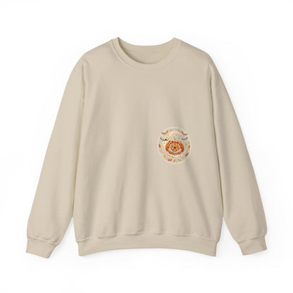 Halloween Pumpkin Crewneck Sweatshirt – Cute Jack-O'-Lantern Fall Graphic