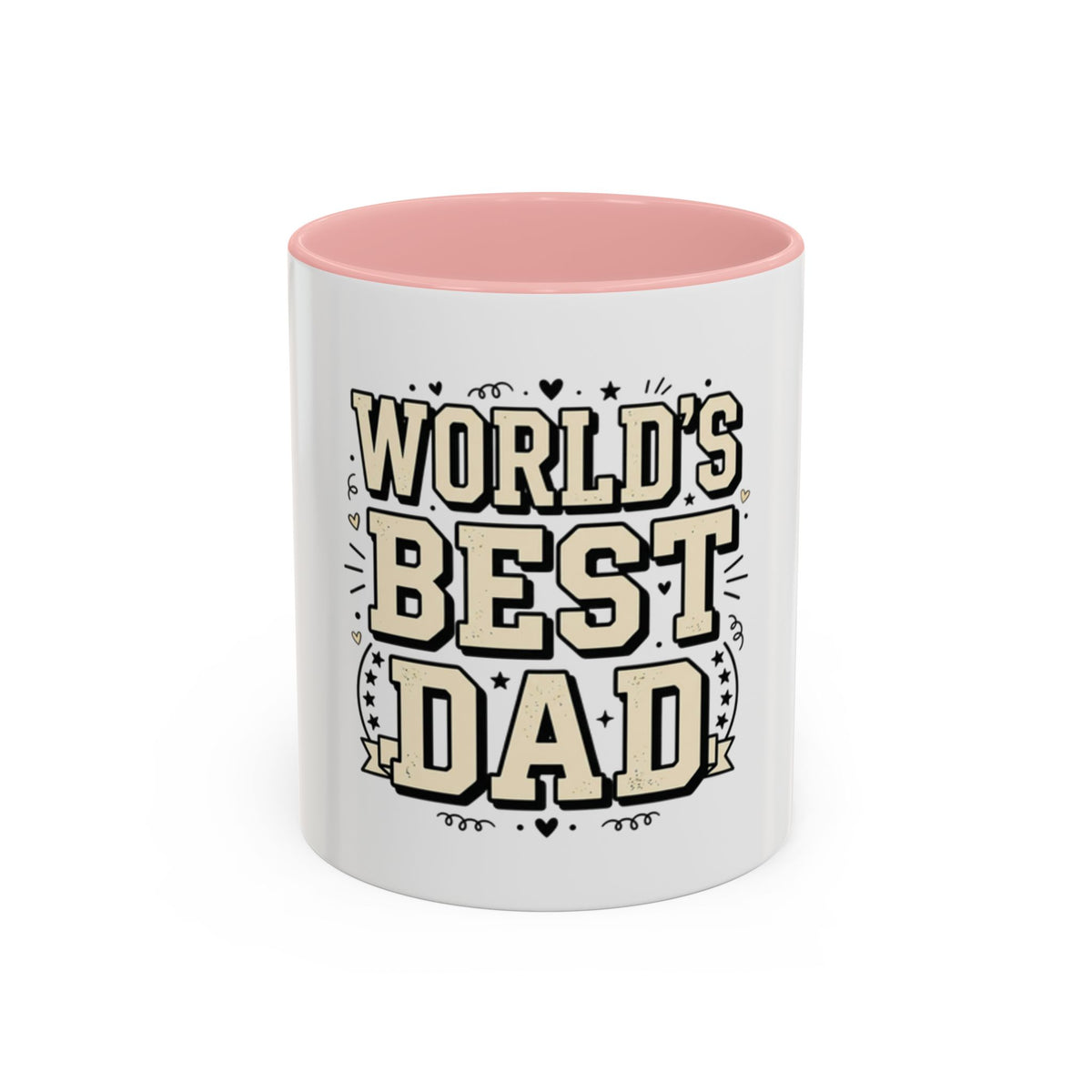 World's Best Dad Accent Coffee Mug — Father's Day Gift (11/15oz)