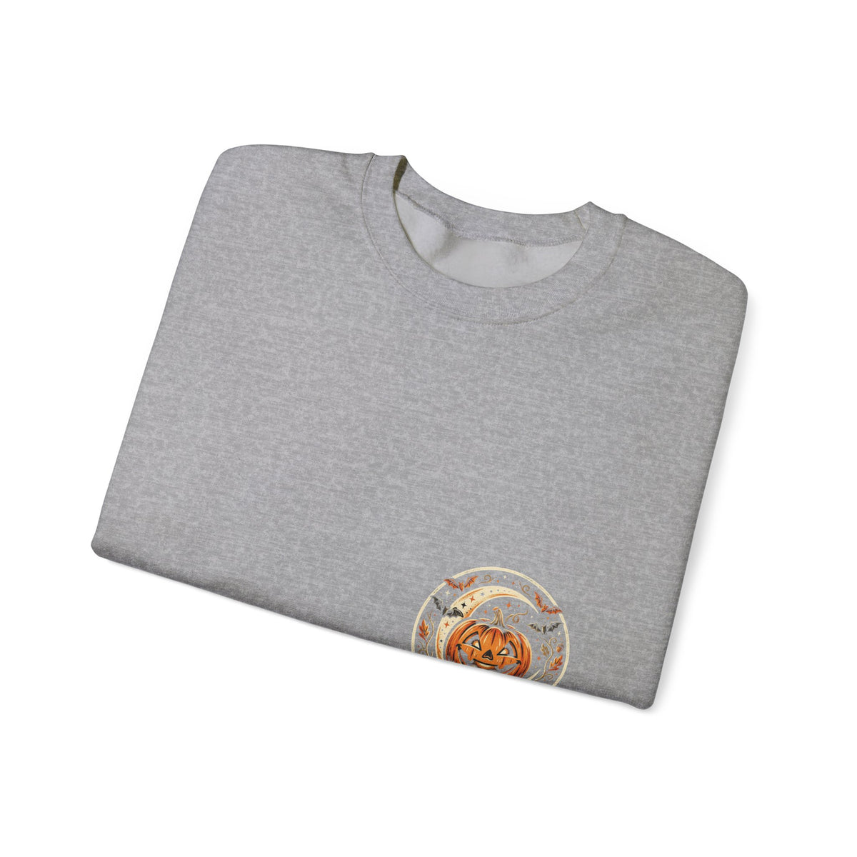 Halloween Pumpkin Crewneck Sweatshirt – Cute Jack-O'-Lantern Fall Graphic