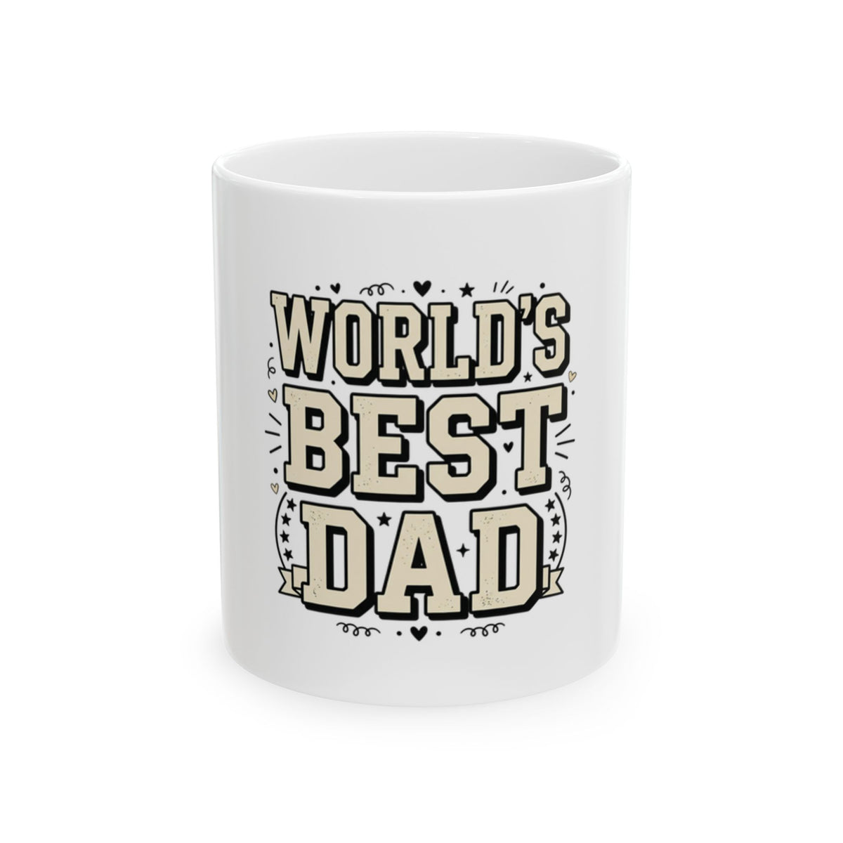 World's Best Dad Ceramic Mug – 11oz & 15oz Father's Day Coffee Cup