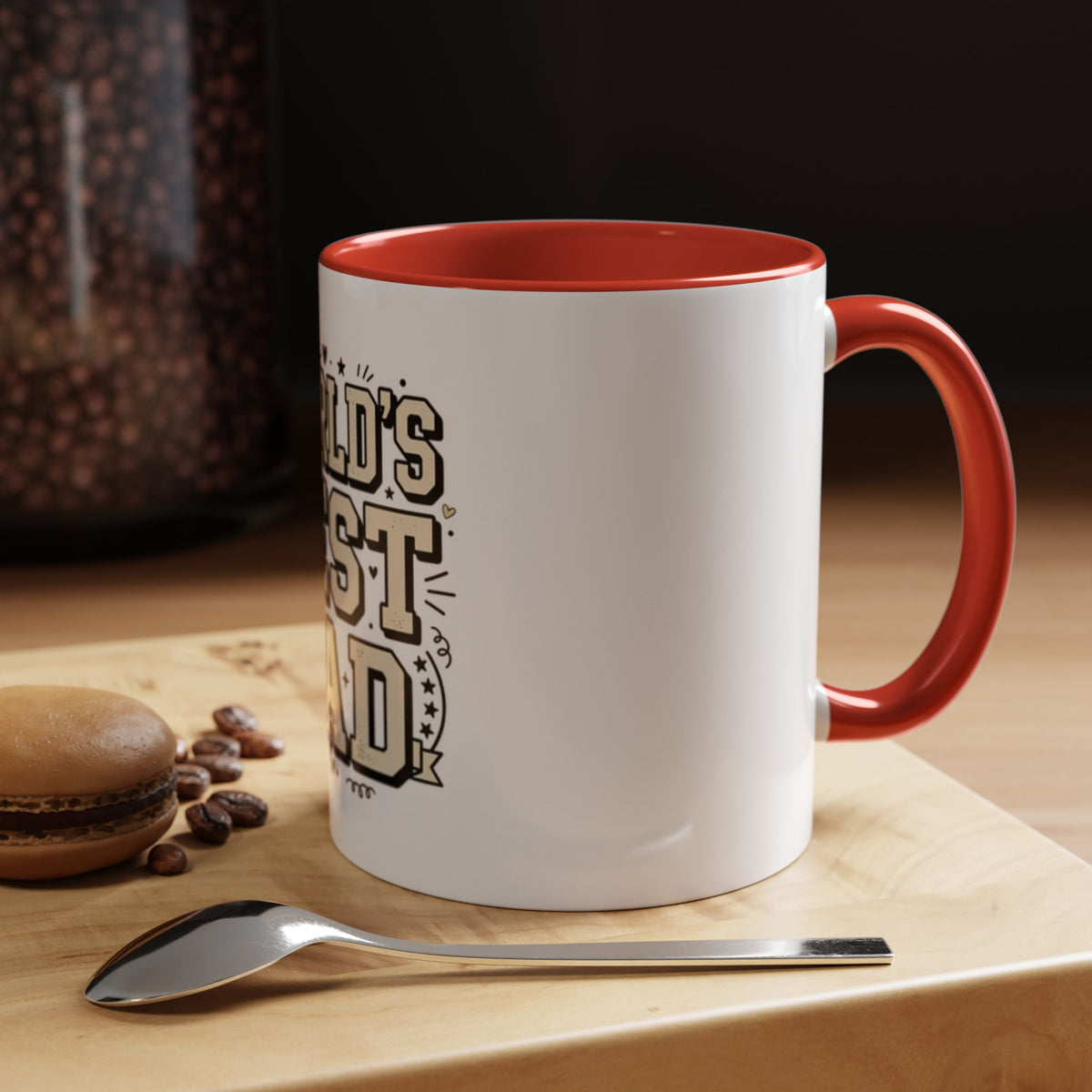 World's Best Dad Accent Coffee Mug — Father's Day Gift (11/15oz)