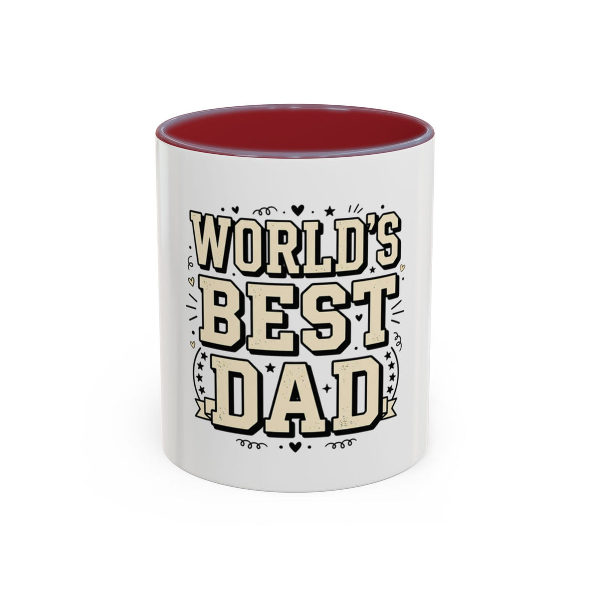 World's Best Dad Accent Coffee Mug — Father's Day Gift (11/15oz)