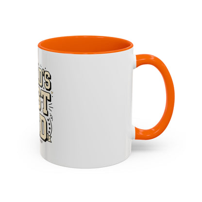 World's Best Dad Accent Coffee Mug — Father's Day Gift (11/15oz)