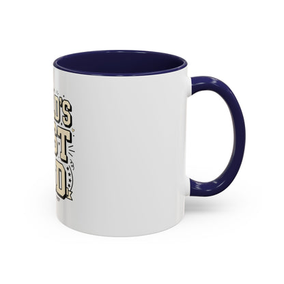 World's Best Dad Accent Coffee Mug — Father's Day Gift (11/15oz)