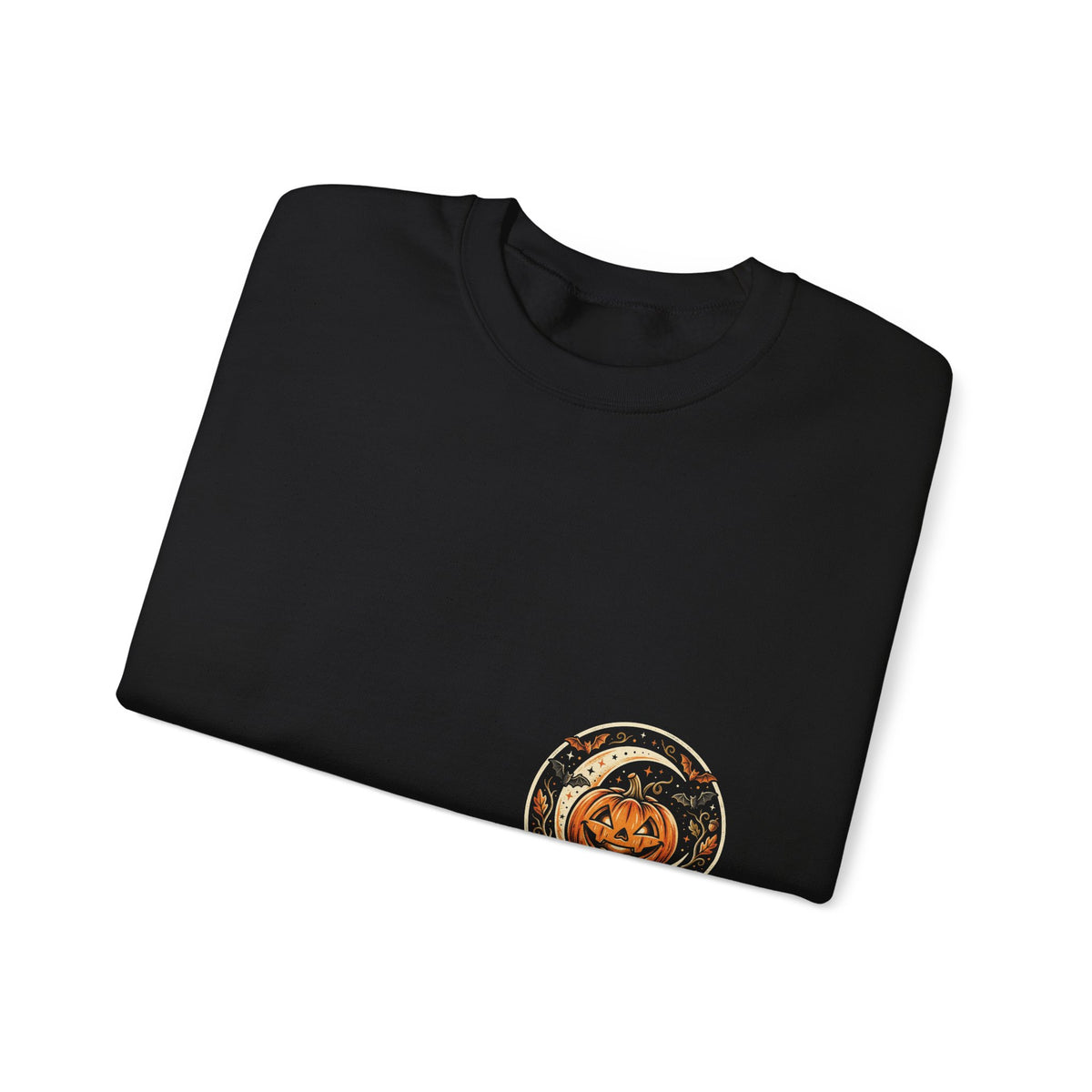 Halloween Pumpkin Crewneck Sweatshirt – Cute Jack-O'-Lantern Fall Graphic