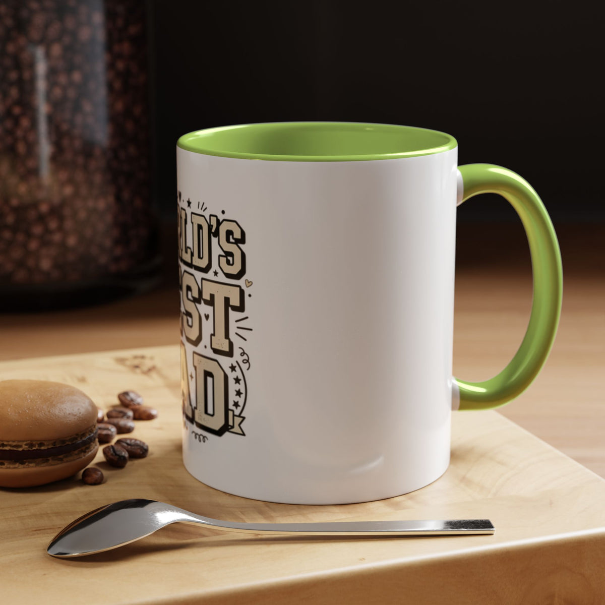 World's Best Dad Accent Coffee Mug — Father's Day Gift (11/15oz)