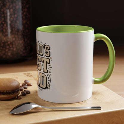 World's Best Dad Accent Coffee Mug — Father's Day Gift (11/15oz)