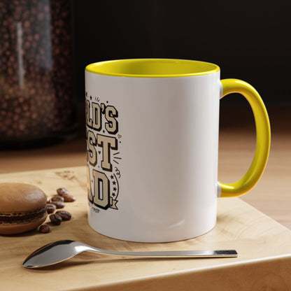 World's Best Dad Accent Coffee Mug — Father's Day Gift (11/15oz)