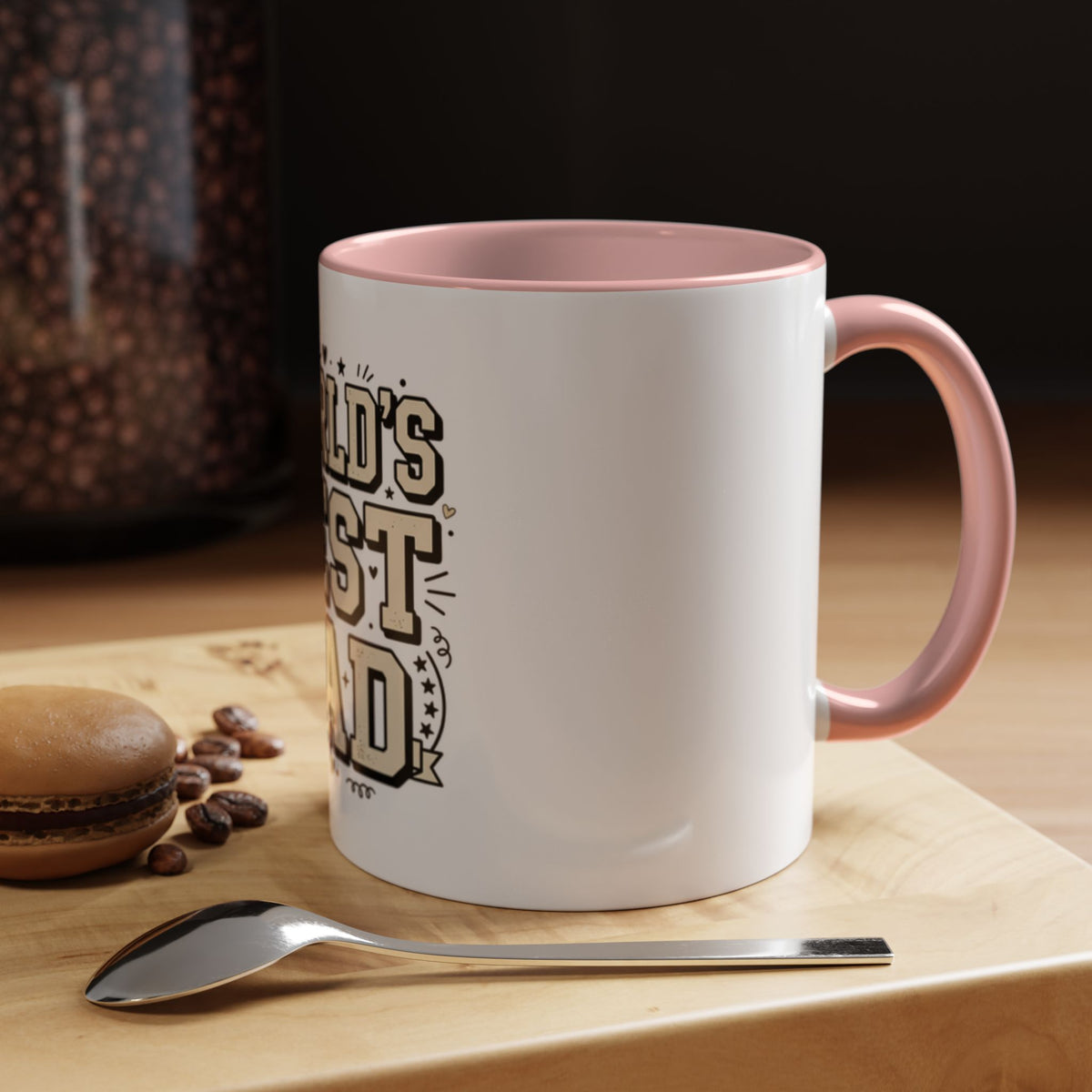 World's Best Dad Accent Coffee Mug — Father's Day Gift (11/15oz)