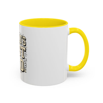 World's Best Dad Accent Coffee Mug — Father's Day Gift (11/15oz)